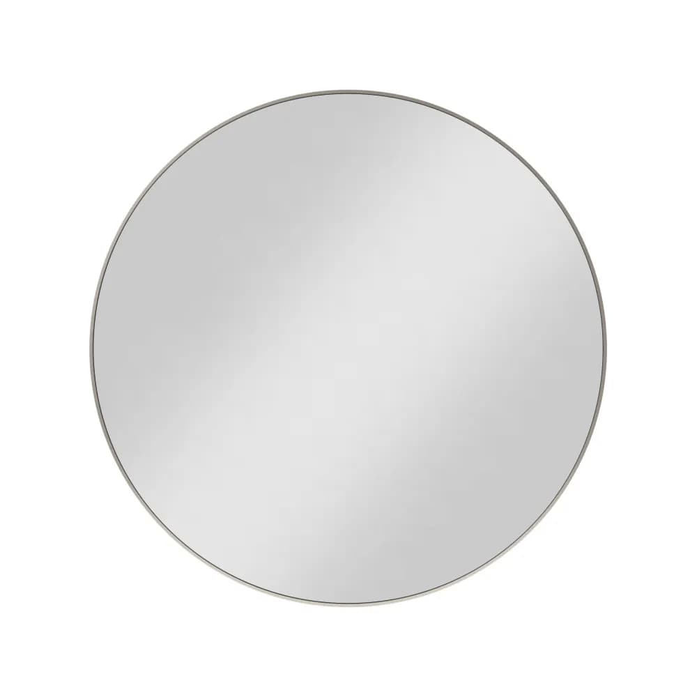30" Circular Metal Frame Mirror