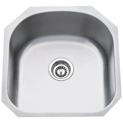 18-Gauge Stainless Steel D-Bowl Undermount Sink