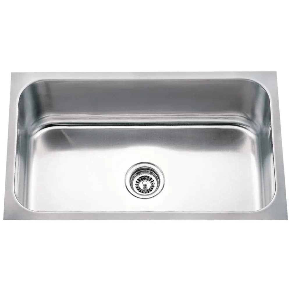 18-Gauge Stainless Steel Rectangular Undermount Sink