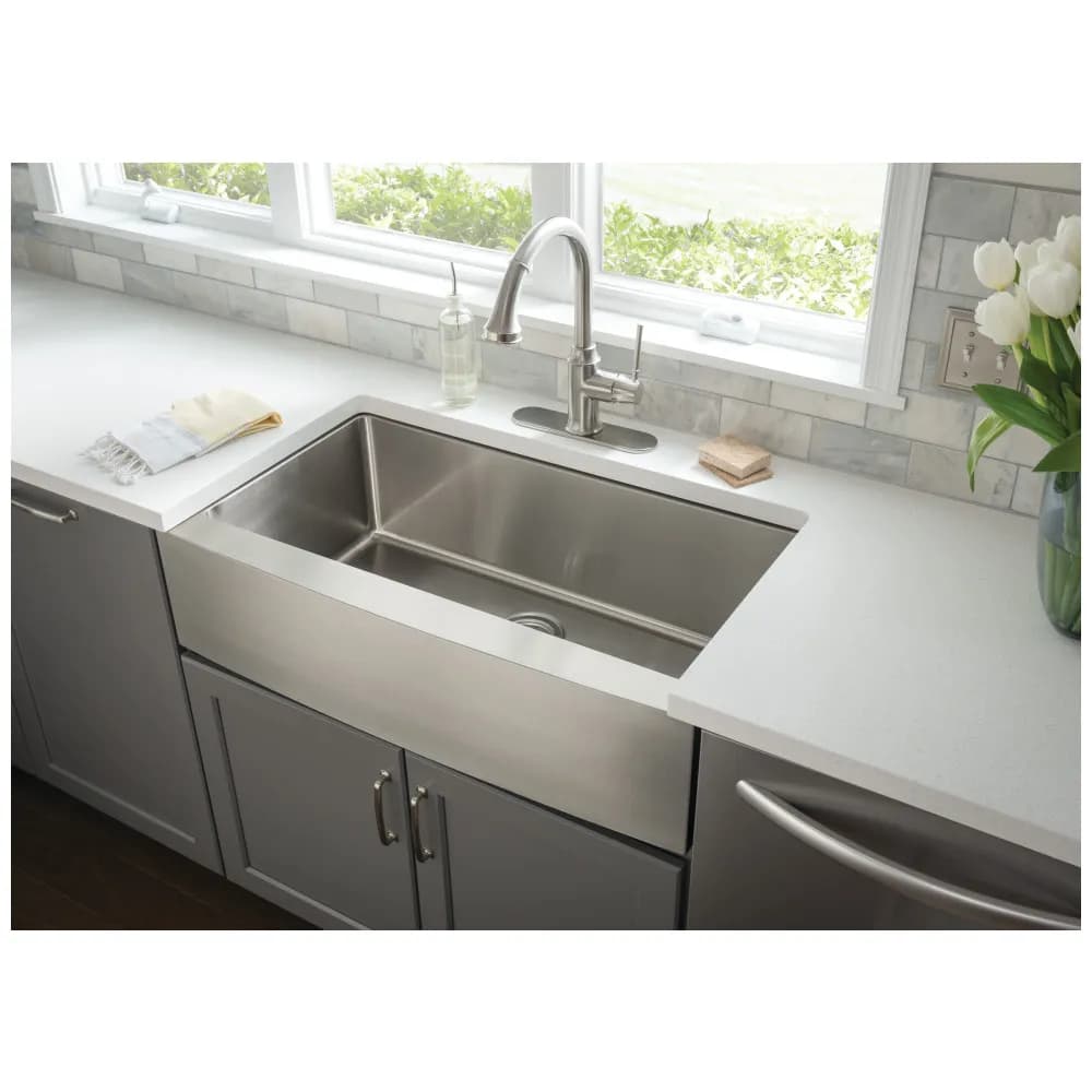 16-Gauge Stainless Steel Apron-Front/Farmhouse Sink
